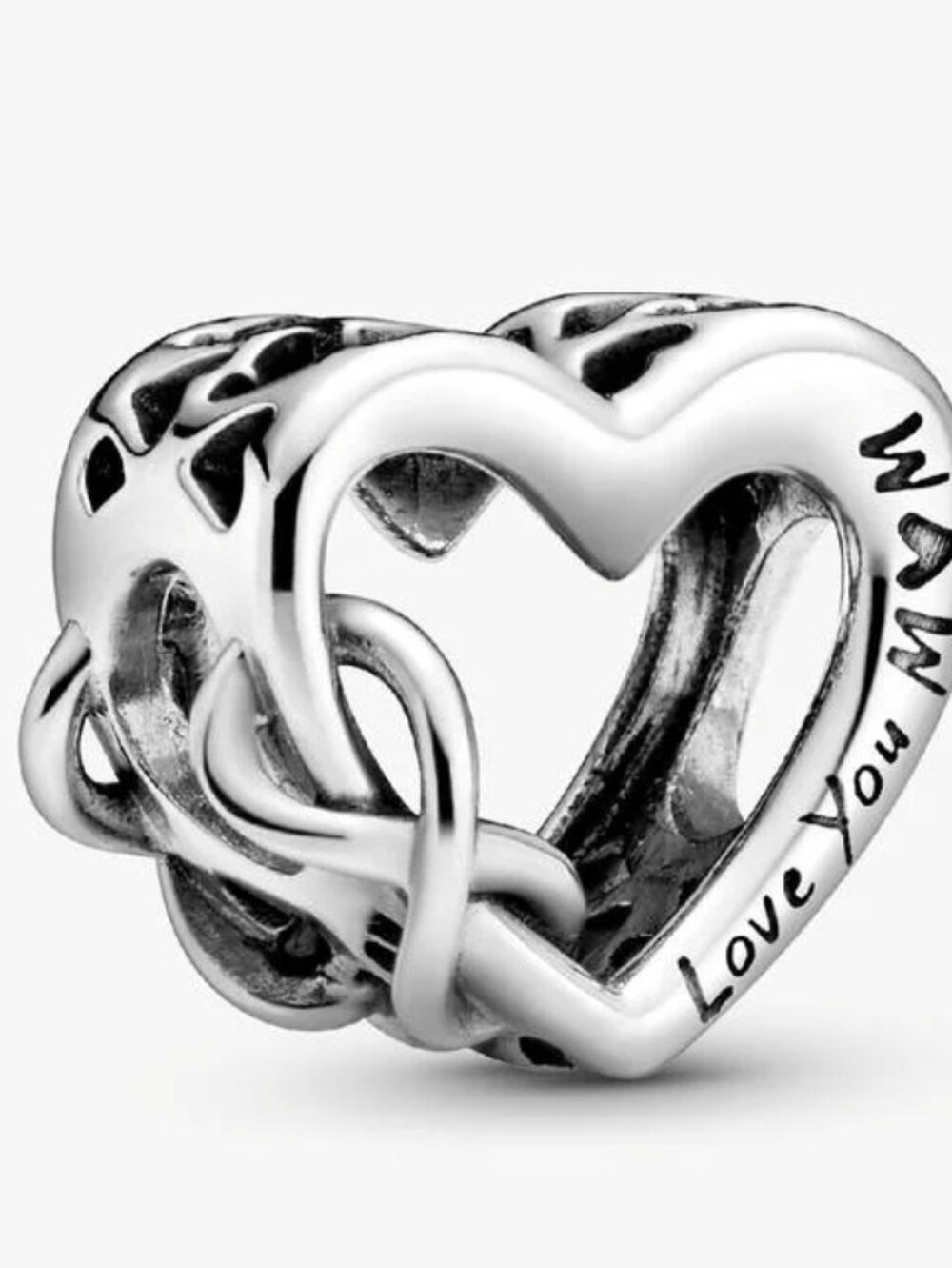 Authentic NEW Pandora Love You Mom Infinity Heart Charm S925ALE